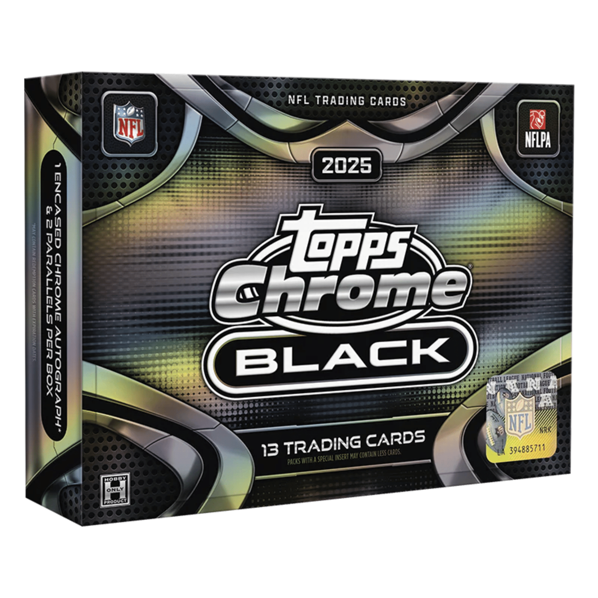 2025 NFL Topps Chrome Black Hobby Box